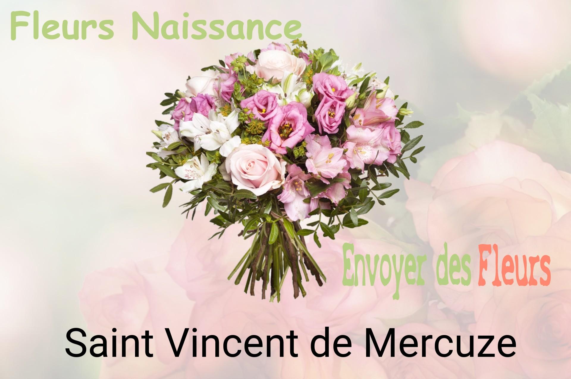 Bouquet de fleurs de naissance livré à Saint-Vincent-de-Mercuze